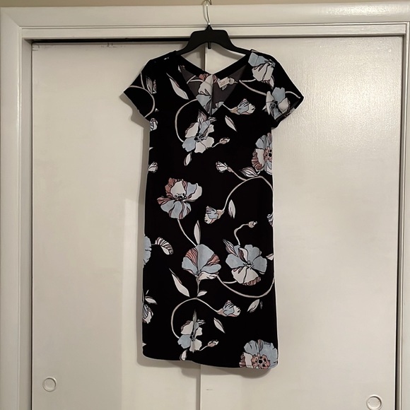 A New Day Black Floral Dress Size XS - Picture 2 of 8